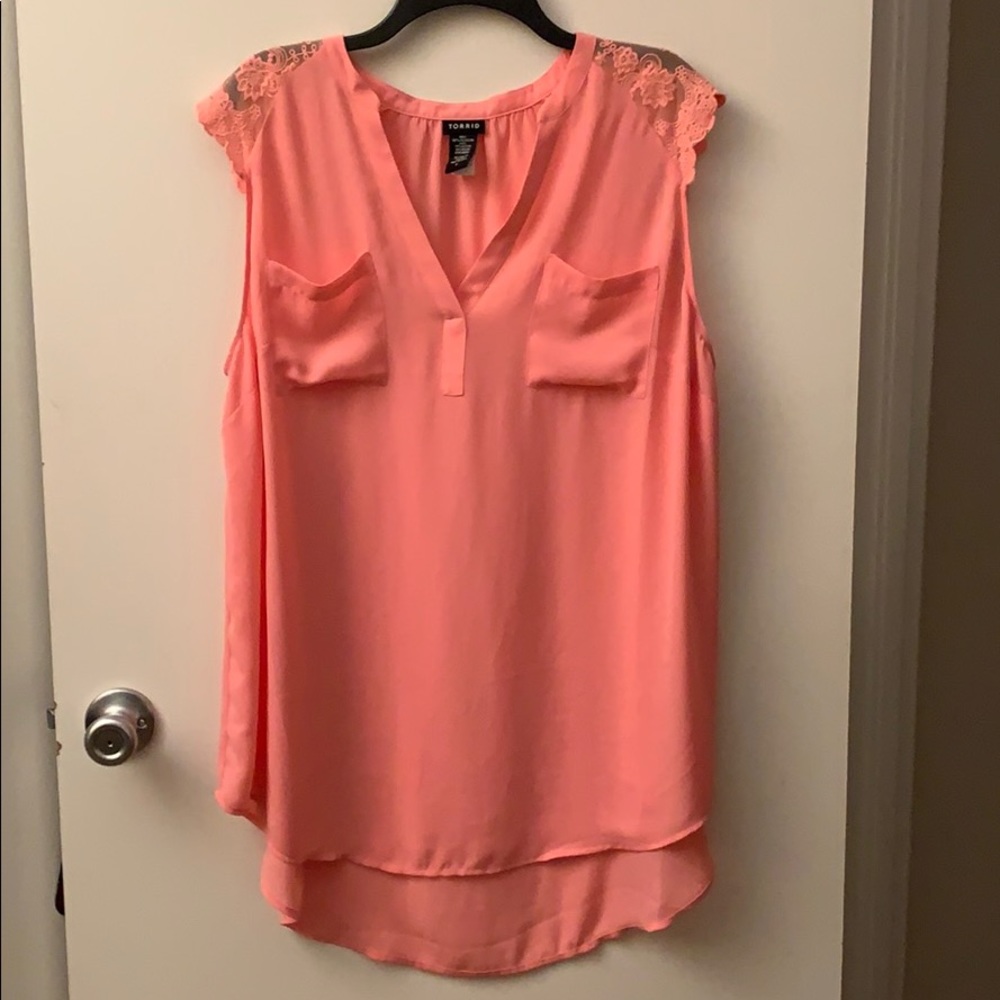 Torrid Pink Sleeveless Top Size 2 (18-20)